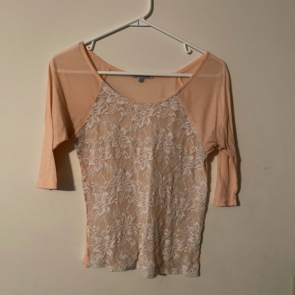 Peach blouse